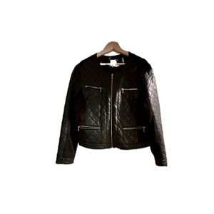 Calvin Klein Faux Leather Jacket